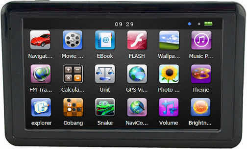 Clever Συσκευή Πλοήγησης GPS με Οθόνη 5" USB & Card Slot