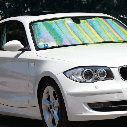 Sumex Parasolar Parbriz Auto Interior cu Ventuză Argintiu vopsit 145x80cm