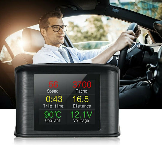 P10 Car Water Temperature, Head Up Display and OBD2 Digital Instrument 46mm