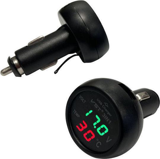 Auto Gs Car Lighter Voltmeter Digital Instrument with USB Charger