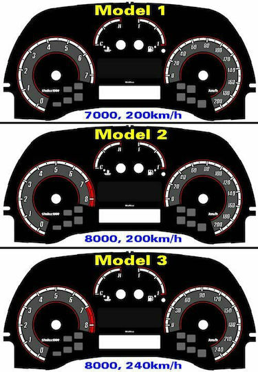 Car Speedometer Analog Instrument Illuminated for Fiat Punto II