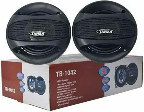 Car Speaker Set TANBX TB-1042 4" with 250W RMS (3 Way)