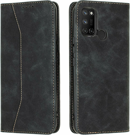 Bodycell PU Leather Wallet Δερματίνης Μαύρο (Realme 7i)