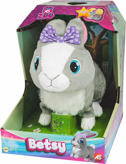AS Plush Bunny Club Petz Betsy Purple Bow for 1.5+ Years