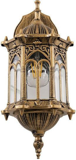 GloboStar Darcy Vintage Leuchte Wand mit Fassung E27 Bronze 15.5x34.5cm