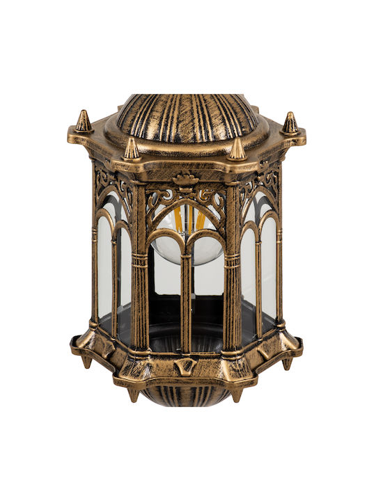 GloboStar Darcy Pendant Light Bronze Grid with Socket E27 16x16x32.5cm