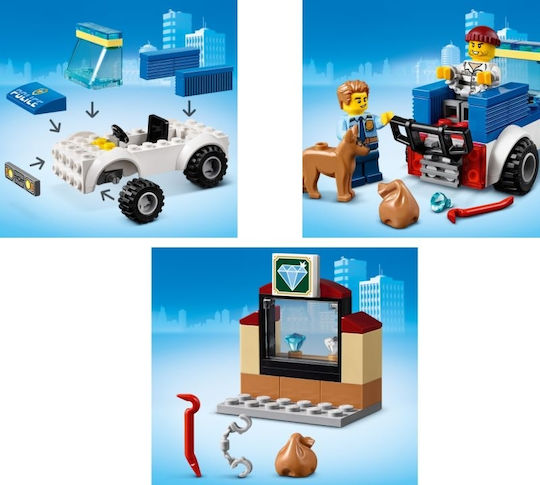 LEGO City Police Dog Unit pentru 4+ ani Ani