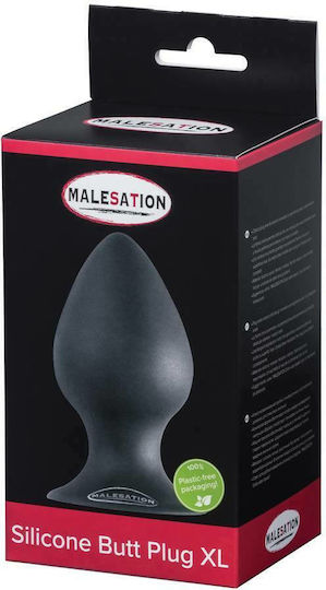 Malesation Silicone Plastic Free Packaging Πρωκτική Σφήνα XLarge Μαύρη