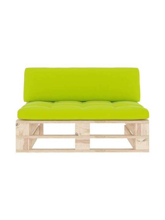 Two-Seater Sofa Outdoor from Pallets with Pillows 110x65x55cm