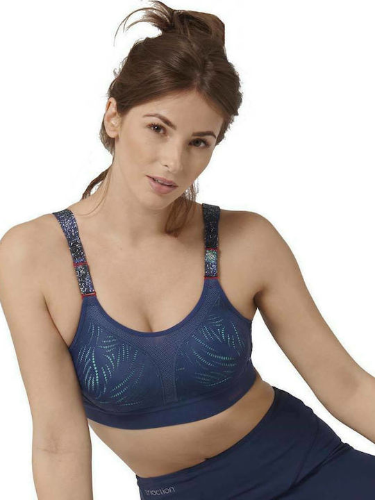 Triaction Extreme Lite N Athletic Athletic Bra with Light Padding without Underwire Navy Blue