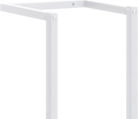 vidaXL Towel Holder White White 25 Double Wall-Mounted Bathroom Rail ​25x95cm White