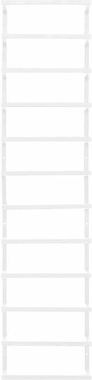 vidaXL Wall-Mounted Bathroom Ladder ​24x96cm White