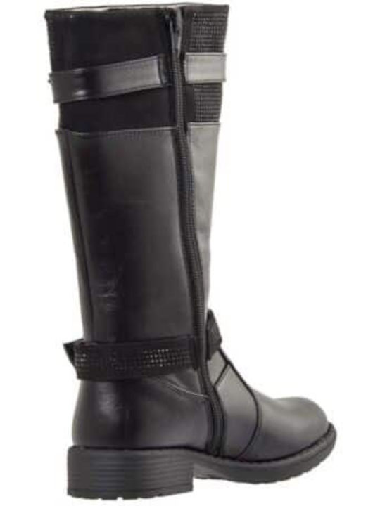 Asso Kids Boots with Zipper Black