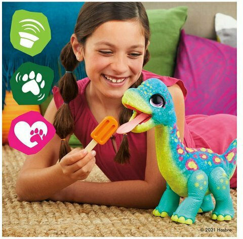 Hasbro Λούτρινος Δεινόσαυρος Snackin’ Sam the Bronto με Κίνηση για 4+ Ετών