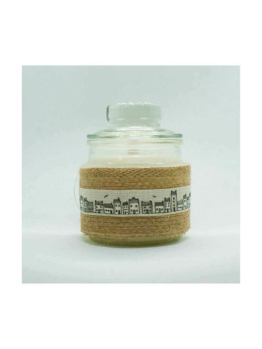 Vază de sticlă pentru lumânări aromatice Melomakarono 7.5x8cm Candlemaker