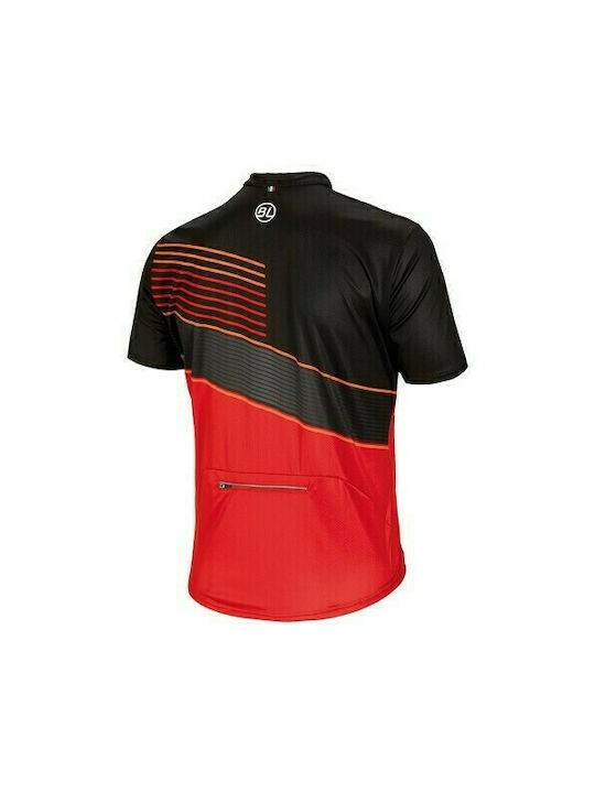 Bicycle Line Dirupo 69-44732 Kurze Ärmel Radtrikot Schwarz/Rot