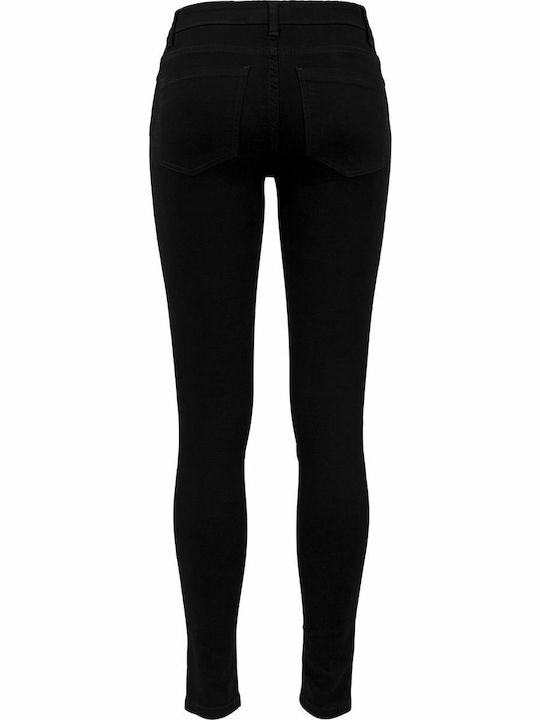 Women's Fabric Trousers Skinny Fit Black