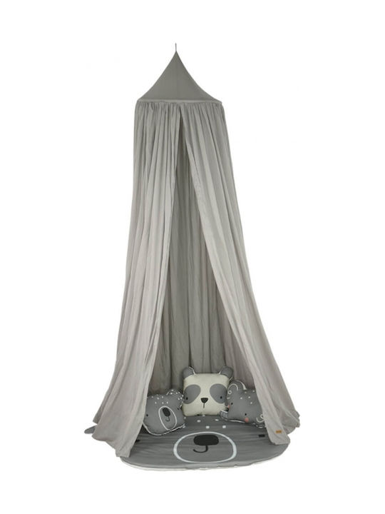 Bebe Stars Panda Kids Rug Cotton Grey 94x130cm