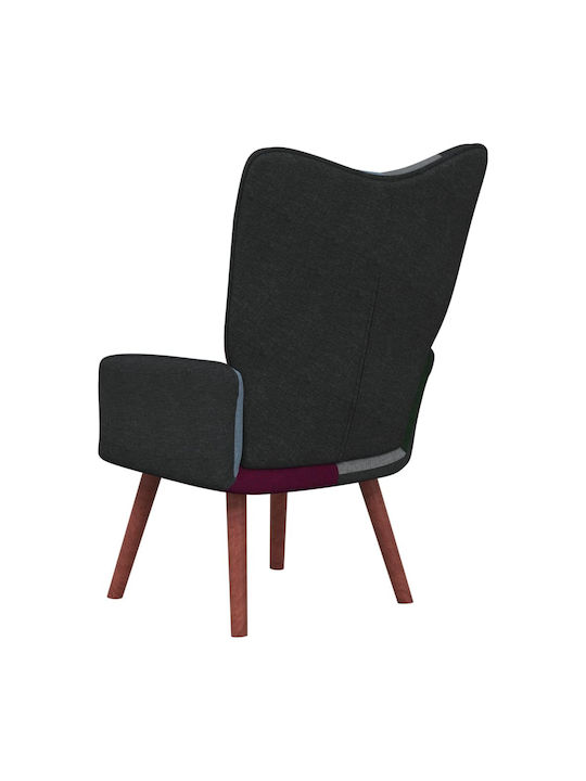 Ohrensessel Patchwork 61.5x69x95.5cm