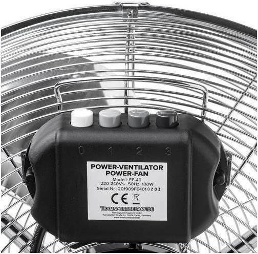 T-Pro 2886 Floor Fan 100W Diameter 40cm Silver