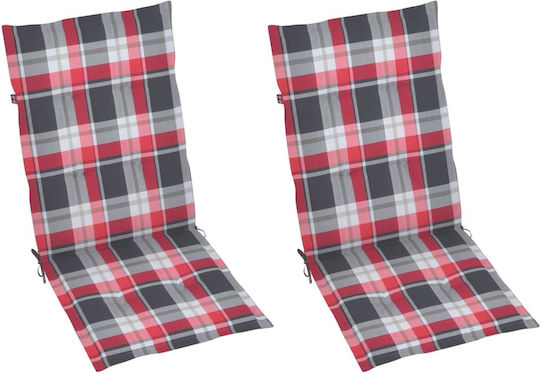 Fotoliu Balansoar Grey / Red Plaid 57x100x117cm