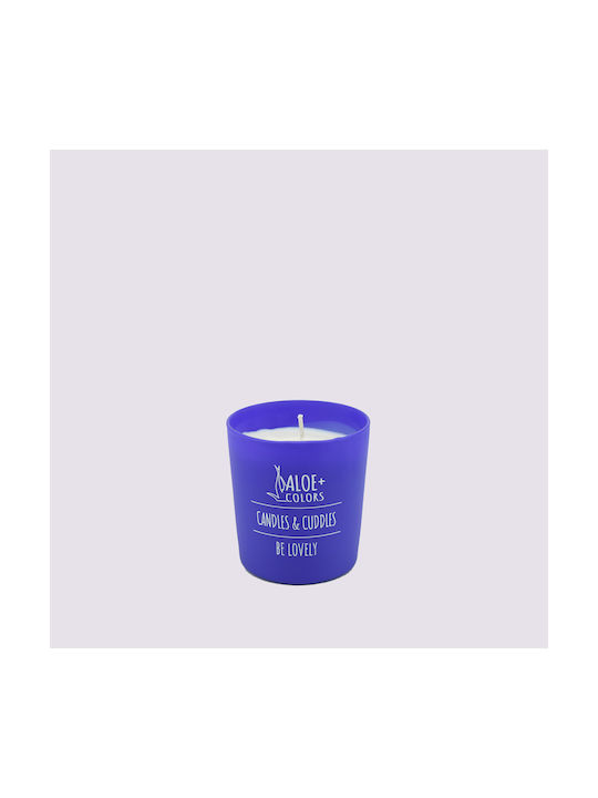 Aloe Colors Aromatic Soy Candle Be Lovely in Jar with Caramel/Bitter Almond Perfume 220gr