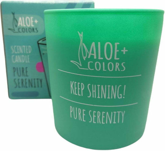 Aloe Colors Αρωματικό Κερί Σόγιας Pure Serenity σε Βάζο με Άρωμα Μανόλια 220gr