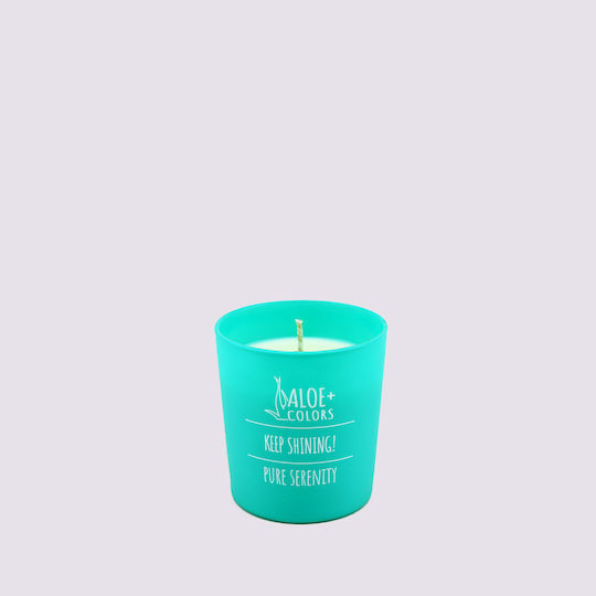 Aloe Colors Αρωματικό Κερί Σόγιας Pure Serenity σε Βάζο με Άρωμα Μανόλια 220gr