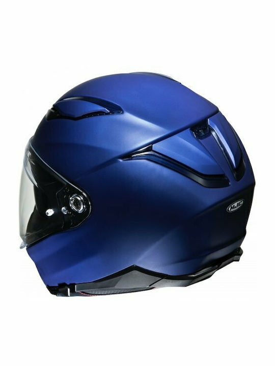 HJC F70 Semi Flat Metallisch Blau Motorradhelm Vollgesicht ECE 22.05 Gewicht 1450gr mit Sunvisor