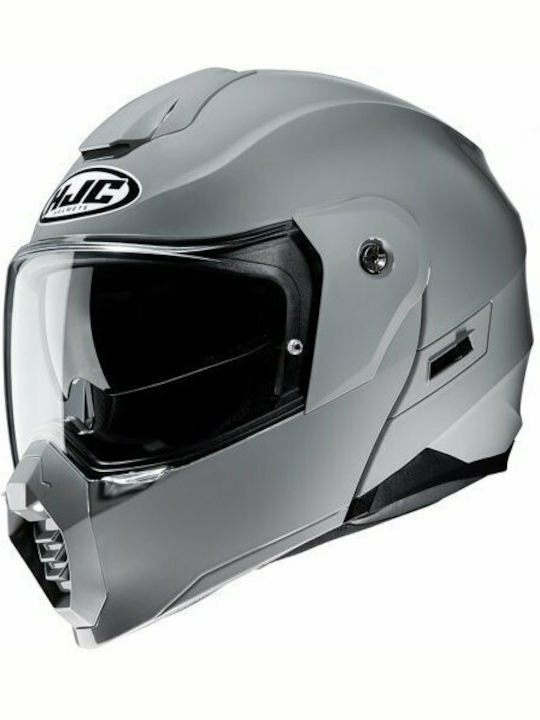 HJC C80 N.Grey Motorcycle Helmet Flip-Up ECE 22.05 with Sunvisor KR50197