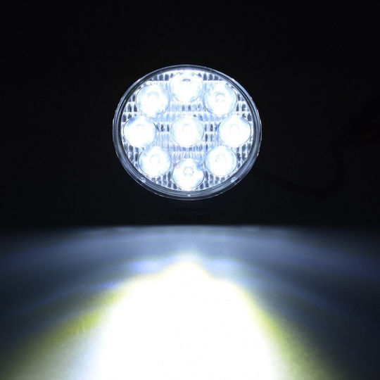 Кръглаς Фарове за кола LED Универсален 10 - 30V 27W 1бр