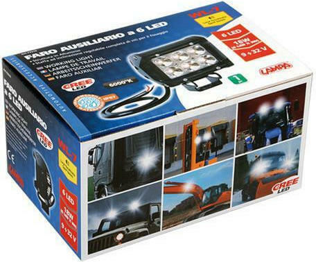 Lampa WL-7 Squareς Waterproof Headlights Car LED Universal 10 - 30V 18W 11.2cm with White Lighting 1pcs