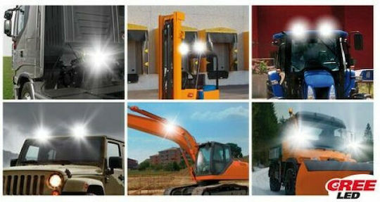 Lampa WL-6 Squareς Waterproof Headlights Car LED Universal 9 - 32V 18W 11.2cm with White Lighting 1pcs