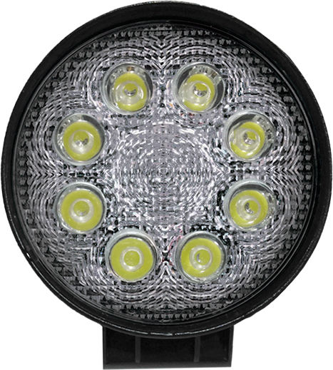 GloboStar PRO Series Roundς Waterproof Headlights Car LED Universal 10 - 30V 24W 11.6cm with White Lighting 1pcs