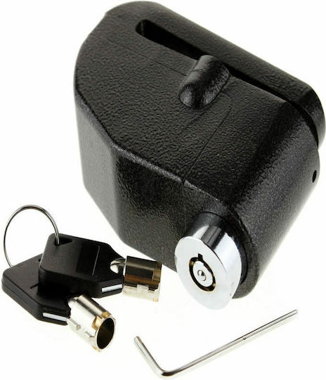 Kailun Motorcycle Disc Brake Lock with Alarm & 7mm Pin in Black