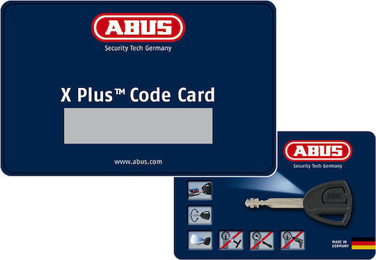 Abus Granit Detecto X Plus 8077 Motorcycle Disc Brake Lock with Alarm & 13mm Pin in Black GL0523