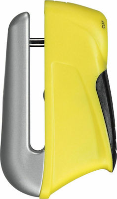 Abus Trigger 345 Κλειδαριά Δισκόφρενου Μοτοσυκλέτας με Συναγερμό & Πείρο 5mm Κίτρινο Χρώμα
