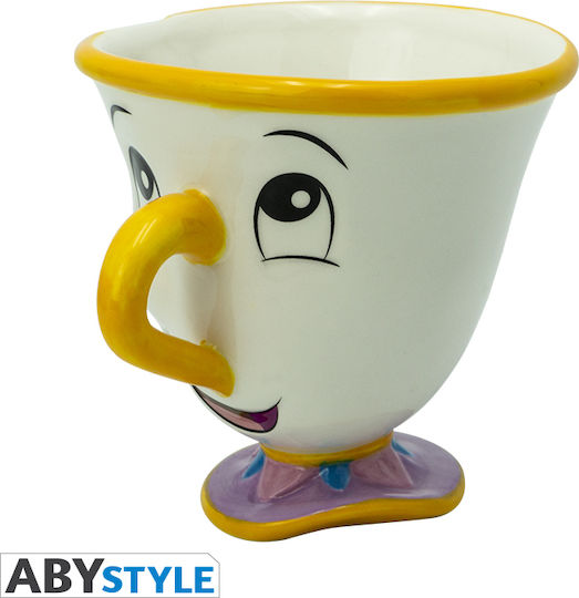 Abysse Disney Beauty And The Beast Chip 3D Mug Κούπα Κεραμική Λευκή 250ml Abysse Disney Beauty And The Beast Chip 3D Mug Κούπα Κεραμική Λευκή 250ml