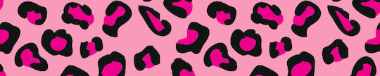 Max & Molly Каишка/Водач за Куче Каишка Leopard Pink Голям 1.20m x 2.5cm