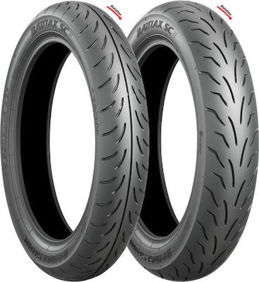 Bridgestone Battlax SC Scooter Back Tyre 90/90-14 46 P Tubeless