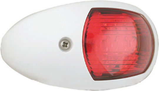 Eval Eval Boat Lighting Without Poles Side Navigation Light Red Led Plastic White 03538-1R
