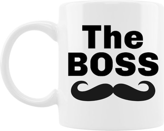 VOUR Κούπα Κεραμική The Boss - The Real Boss 330ml 2τμχ