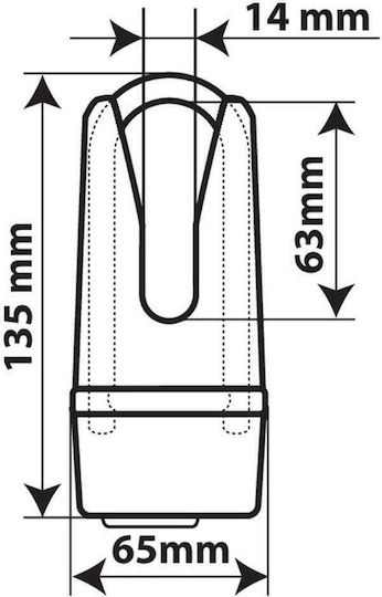 Lampa Claw XS Blocare disc motocicletă cu diametru zăvor 11mm
