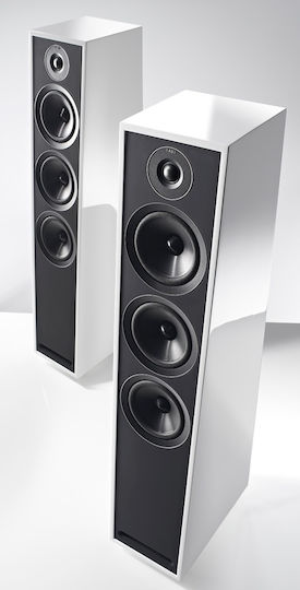 Acoustic Energy 305 Paar Hi-Fi Lautsprecher Boden 200W 3 Anzahl von Fahrern B18.5xT30xH90cm. Weiß