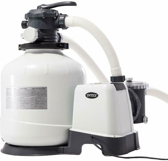 Intex Crystal Clear Single-Phase Pool Water Pump Filter with Power 0.75hp and Maximum Water Supply 12000 lt/h