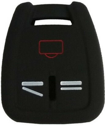 Silicone Car Key Cover Case with 3 Buttons for Opel Black