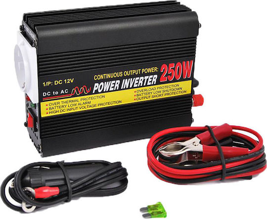 Autoline Car Inverter 250W to Converter 12V DC in 220V AC