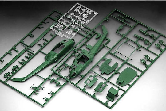 Revell Gunship Modellfigur Hubschrauber Grün 70 Teile im Maßstab 1:100