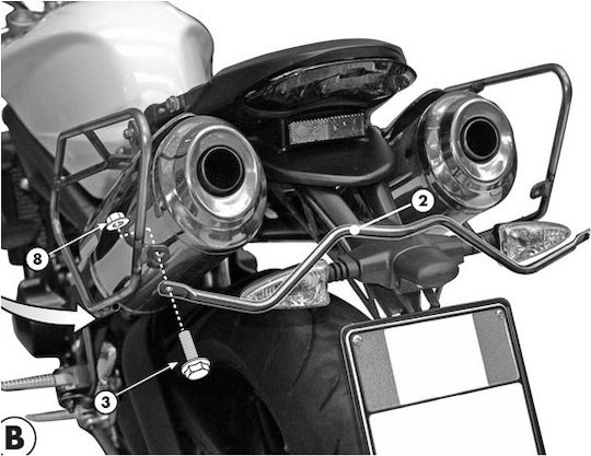 Givi Side Mounts for Honda Tiger for Triumph Tiger for Aprilia Street Triple 675 2007-2012 2007-2012
