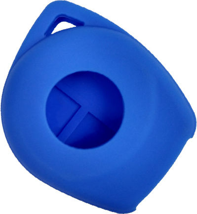 Silicone Car Key Cover Case with 2 Buttons for Fiat / Nissan / Opel / Suzuki Blue